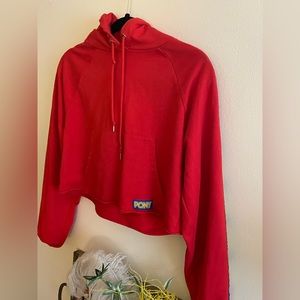 PONY cropped hoodie❤️